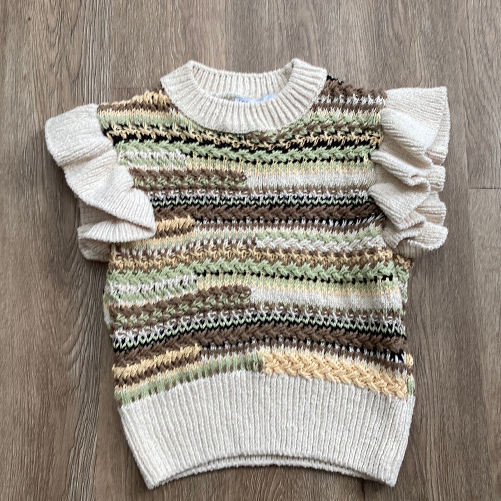 Zara knit crop top .